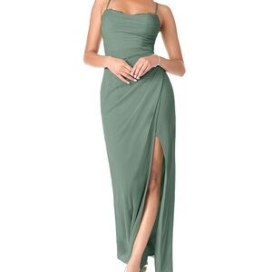 Elegant Green Evening Dress